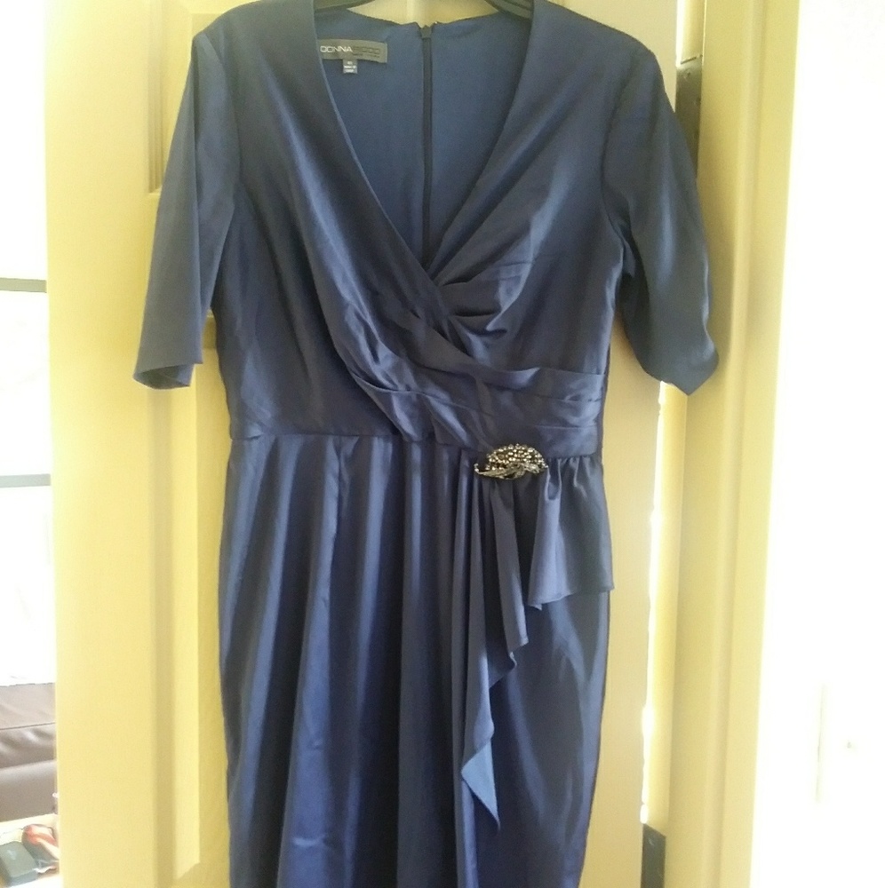 Donna Ricco Classy Blue Dress